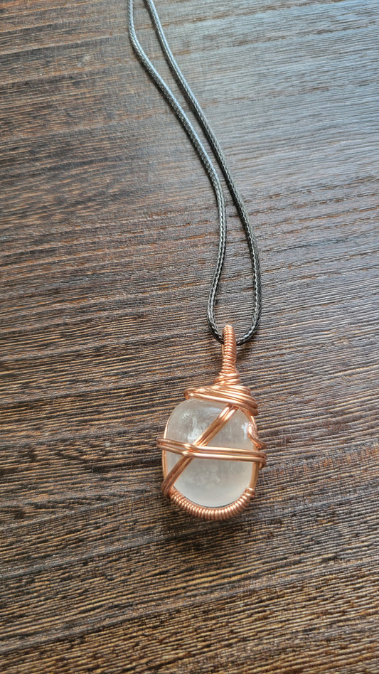 Selenite Pendant Necklace