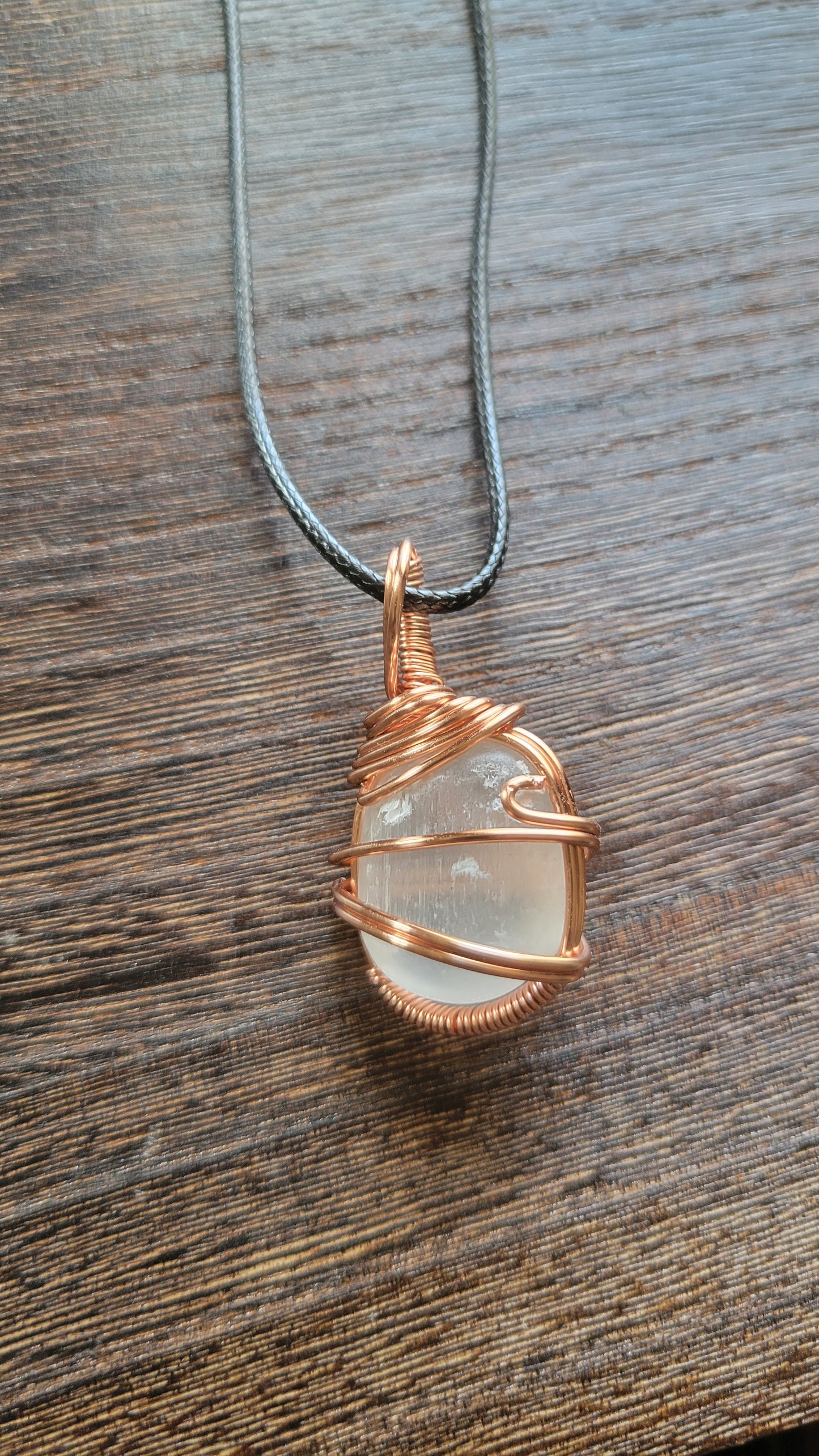 Selenite Pendant Necklace